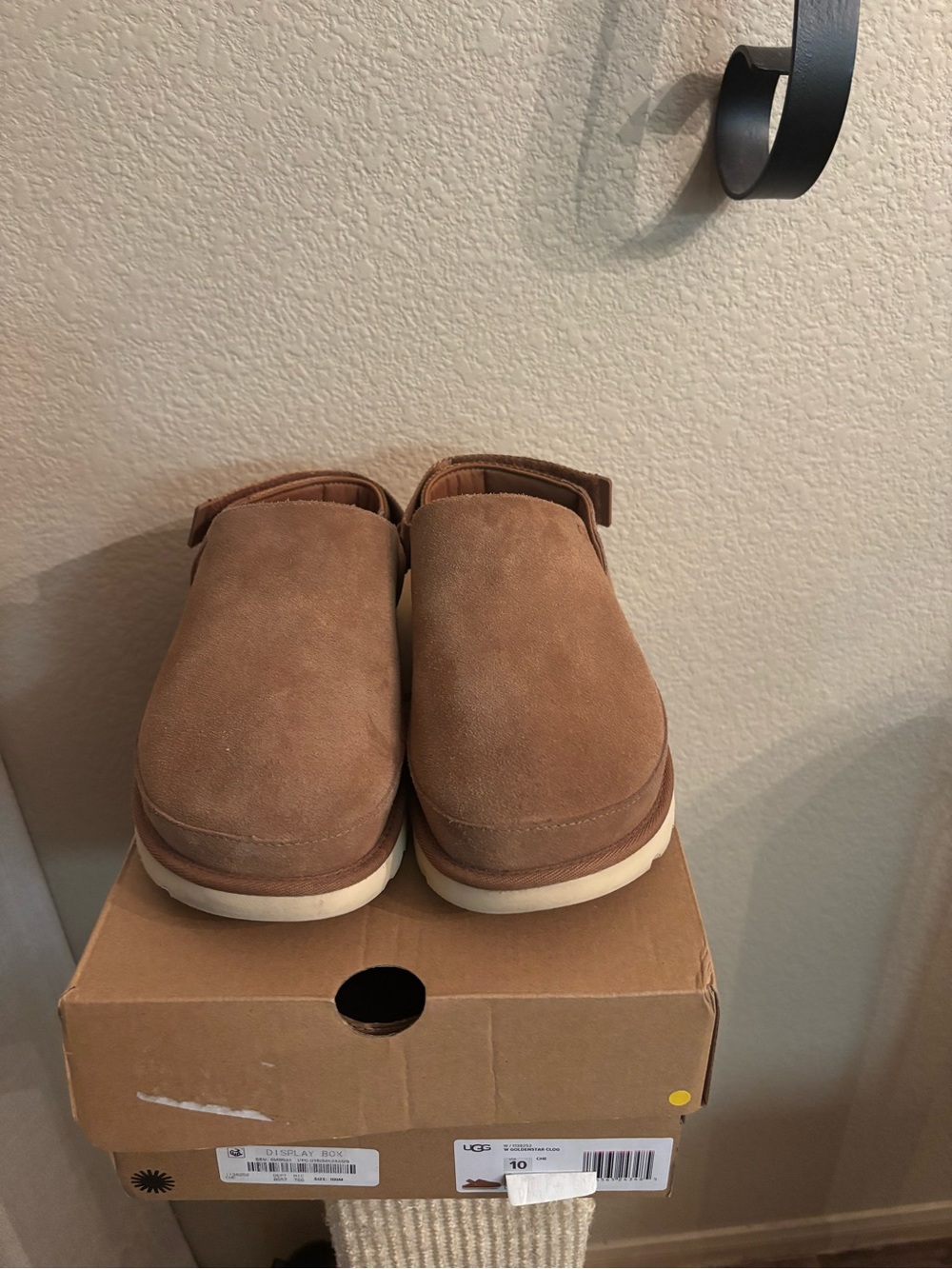 Women’s Slip-On Suede Clog in Chestnut Brown